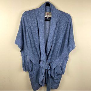 French Connection Wool Belted Poncho Cardigan S